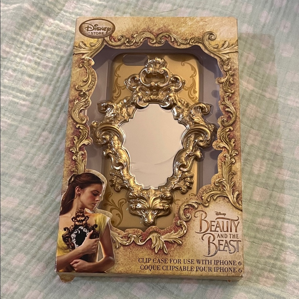 Disney ~Gold Beauty and the Beast ~iPhone 6 Clip Case~NIB